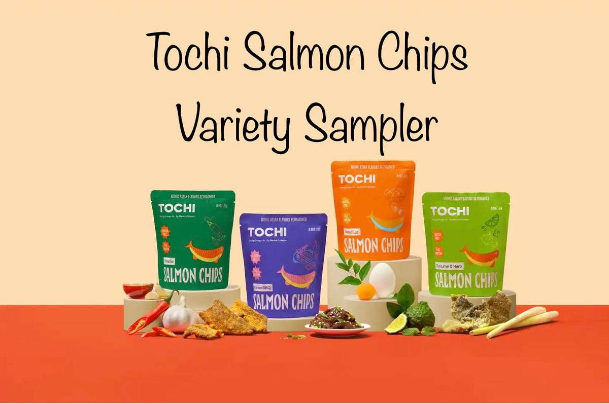 Tochi Tochi Salmon Chips VARIETY SAMPLER (4 packs) – Mamas Got Heart