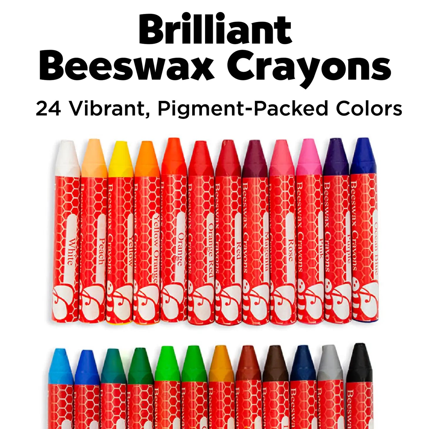 JUST IN!! Faber- Castell 24 Brilliant Jumbo Triangular Beeswax Crayons –  Mamas Got Heart