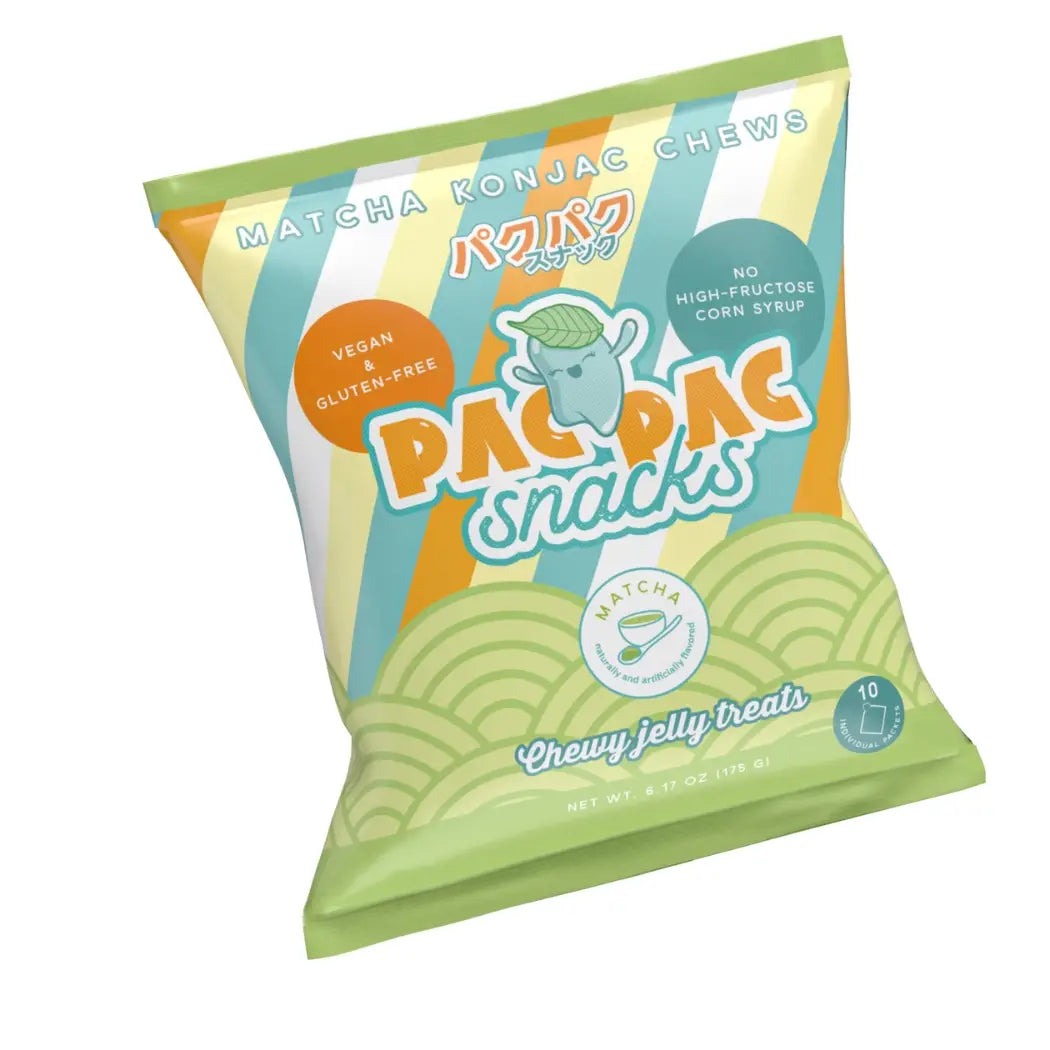 BOX OF 20 BAGS Pac Pac Matcha Konjac Chews Made in Japan – Mamas Got Heart