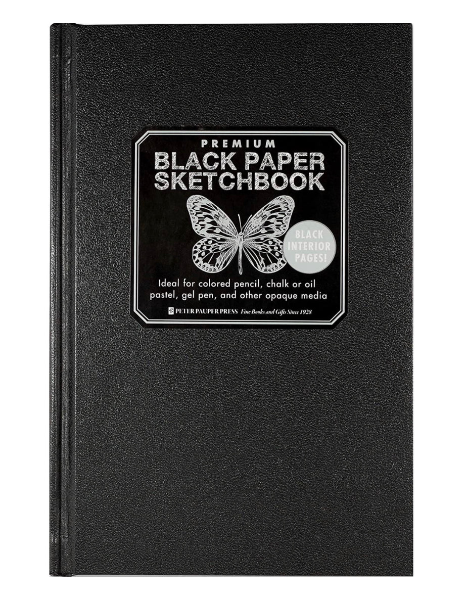 Premium Hardcolor Black Paper Sketchbook (5-1/4'' wide x 8-1/2'' high) –  Mamas Got Heart