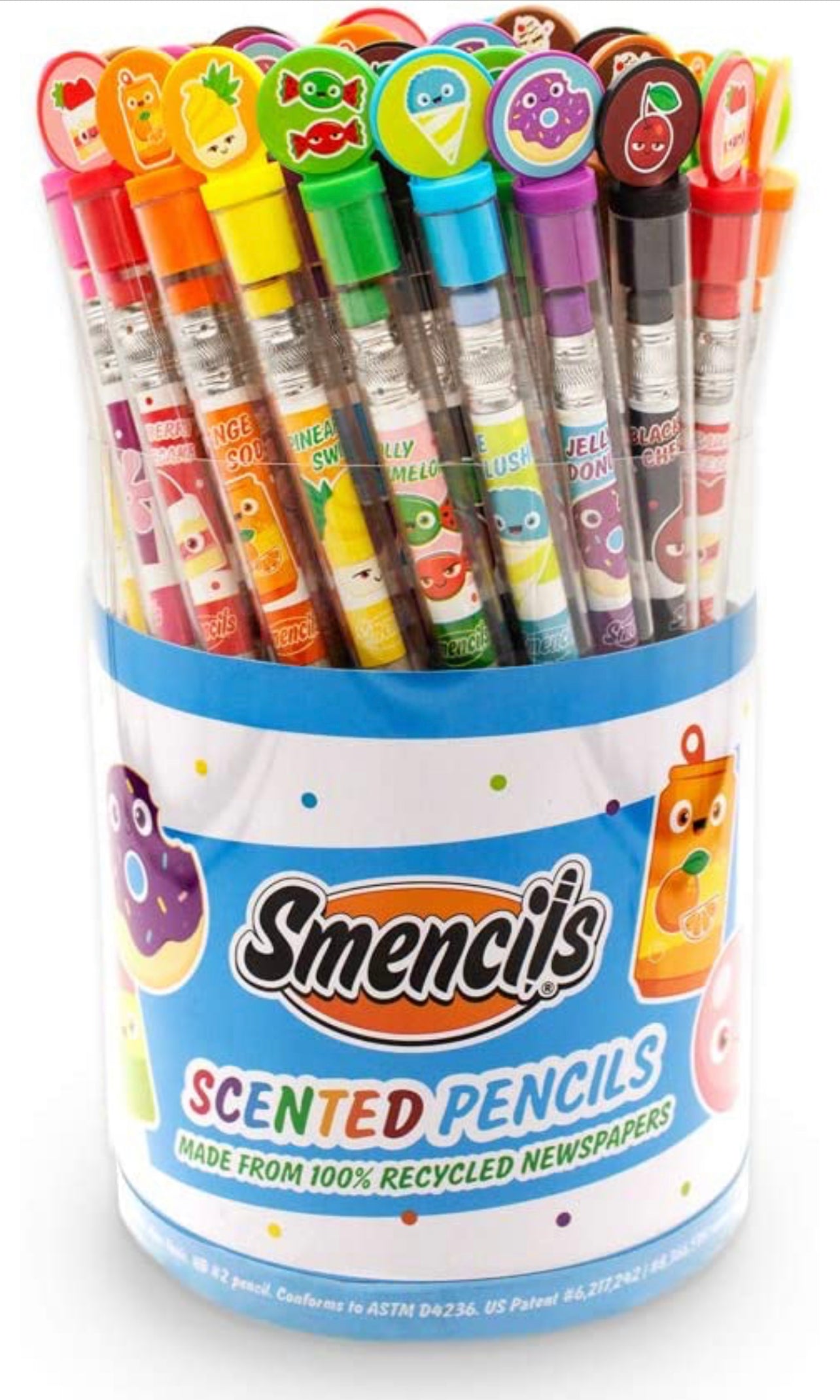Smencils Variety Scented HB #2 Pencils (made from recycled