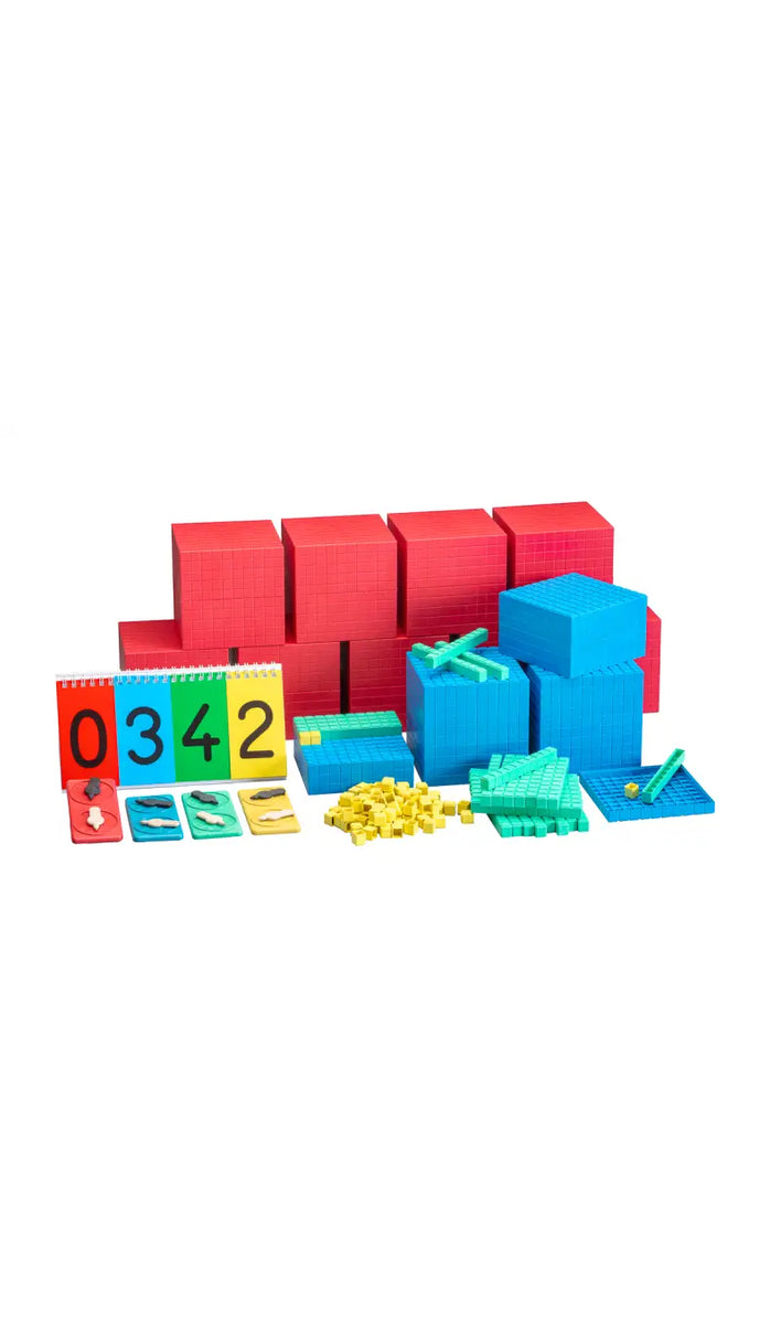 Ensemble Calcul Décimal Coloré 121 Pièces Wissner - Matériel Montessori RE-Wood